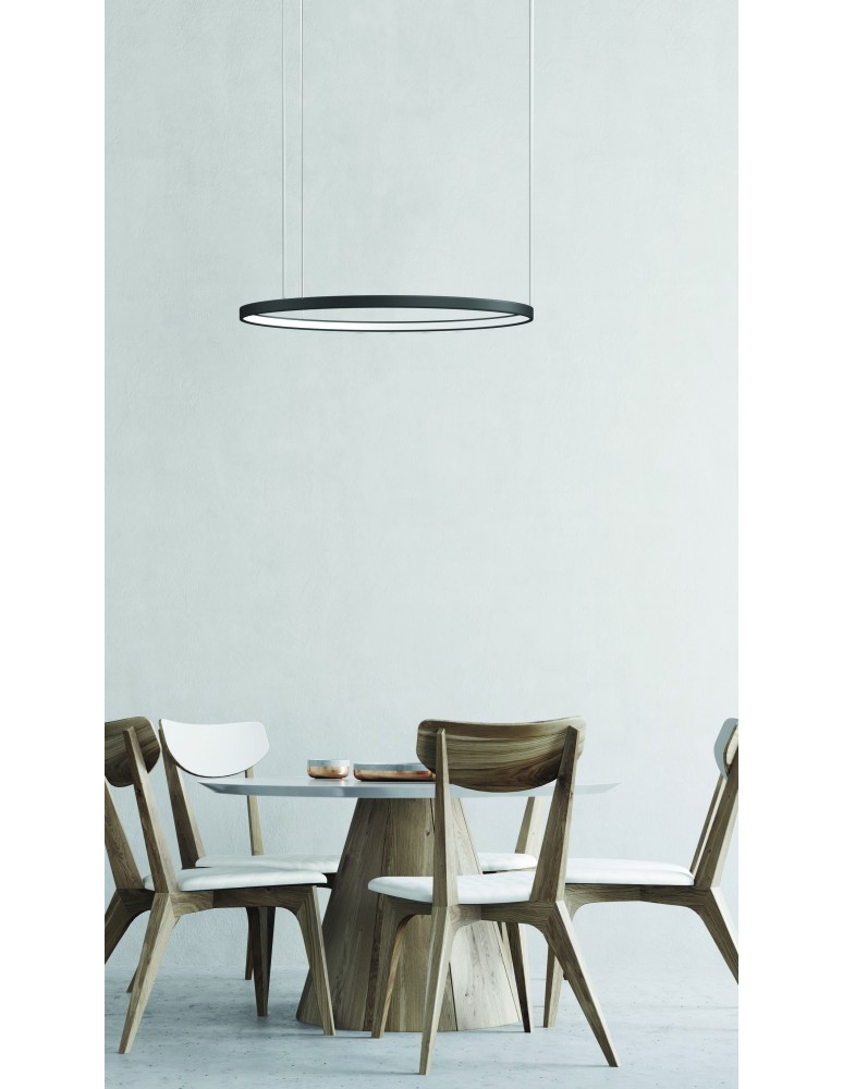 Pendant lamps circles - Azzardo AGNES PENDANT 48 DIMM CCT SWITCH BK Pendant with Dimmable and Light Colour Change Switch AZ5016 - product kolory-swiatla.pl 2