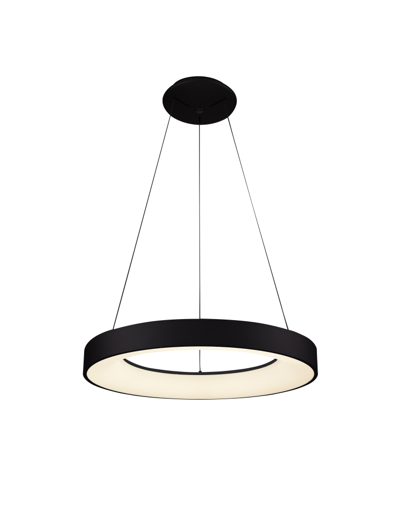 Pendant lamps with control - Azzardo SANTANA PENDANT 80 CCT BK + REMOTE CONTROL Pendant with Remote Control Functions Dimming and Light Color Change AZ5012 - product kolory-swiatla.pl 1