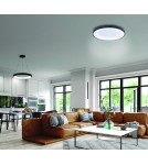 Plafonds with remote control - Azzardo SANTANA TOP 60 CCT BK + REMOTE CONTROL Ceiling light with Remote Control Functions Dimming and Light Color Change AZ4991 - product 2