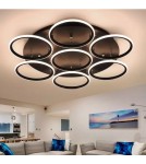 Ring ceiling lamps - Altavola Design: Plafond Led Circles 7 black out 3k  - product 2