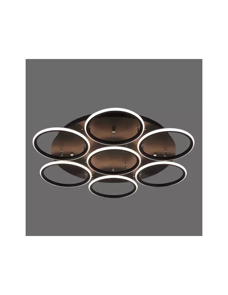 Ring ceiling lamps - Altavola Design: Plafond Led Circles 7 black out 3k  - product kolory-swiatla.pl 1