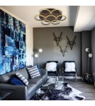 Ring ceiling lamps - Altavola Design: Plafond Led Circles 7 black out 3k  - product 3