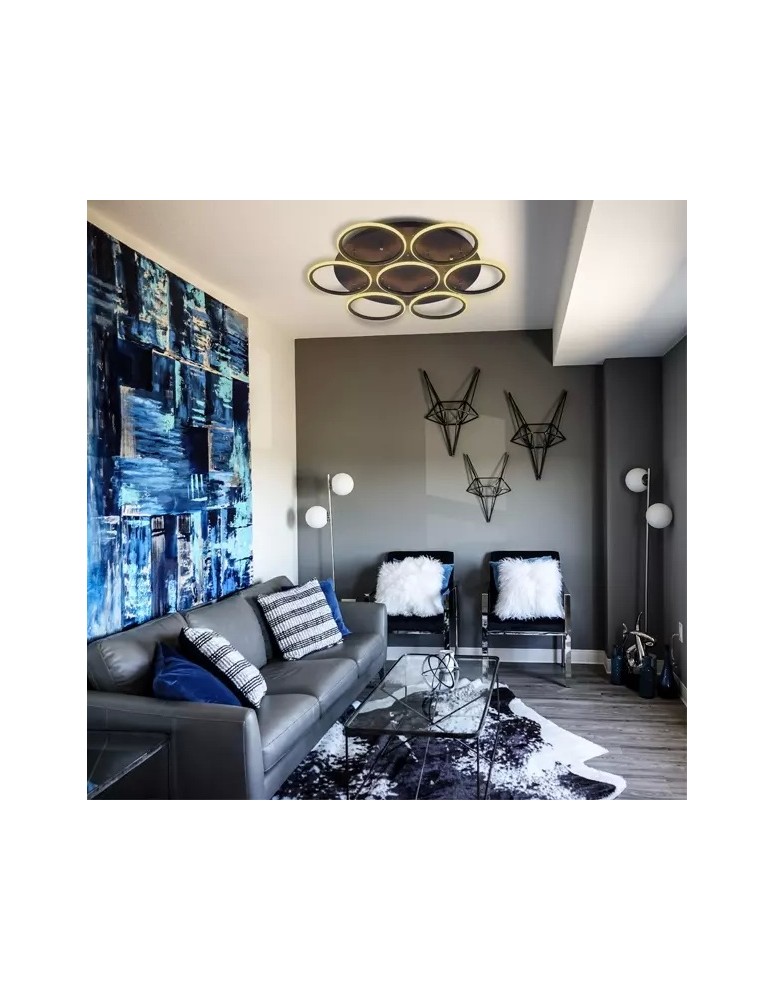 Ring ceiling lamps - Altavola Design: Plafond Led Circles 7 black out 3k  - product kolory-swiatla.pl 3