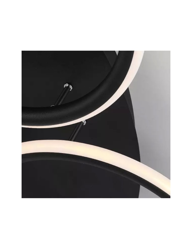 Ring ceiling lamps - Altavola Design: Plafond Led Circles 7 black out 3k  - product kolory-swiatla.pl 5