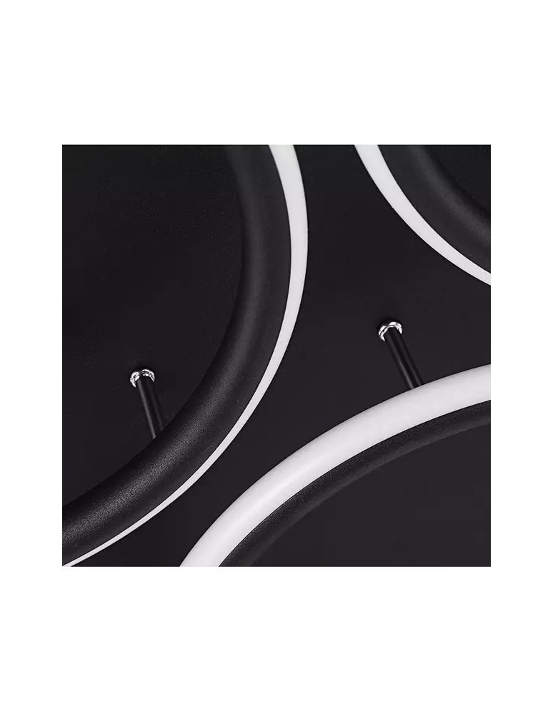 Ring ceiling lamps - Altavola Design: Plafond Led Circles 7 black out 3k  - product kolory-swiatla.pl 6