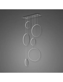 Altavola Design: Led Circles Pendant Lamp No. 8 black 90 cm in 4k 