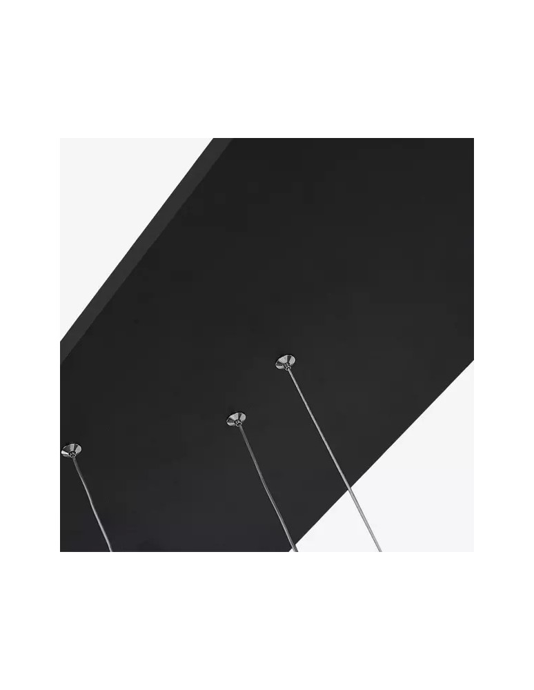 Pendant lamps circles - Altavola Design: Led Circles Pendant Lamp No. 8 black 90 cm in 4k  - product kolory-swiatla.pl 4