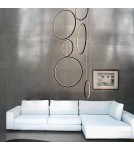 Pendant lamps circles - Altavola Design: Led Circles Pendant Lamp No. 8 black 90 cm in 4k  - product 5