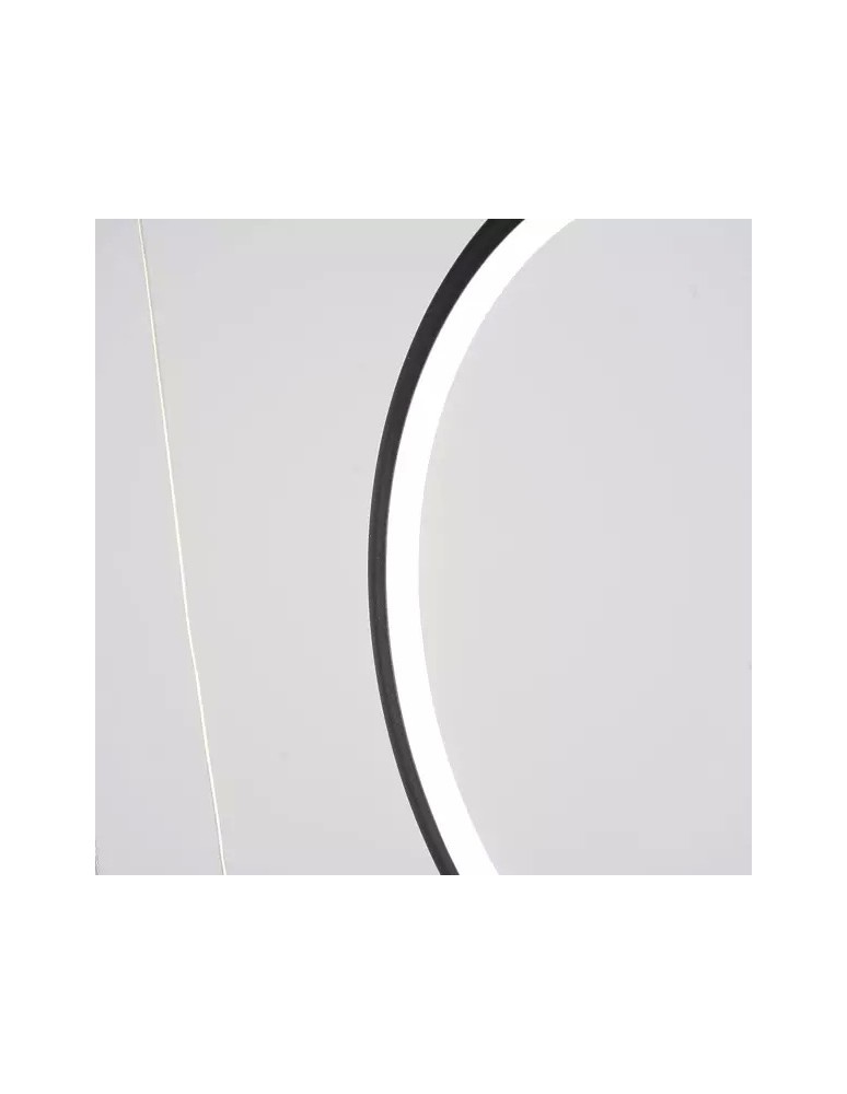 Pendant lamps circles - Altavola Design: Led Circles Lamp no. 8 black 180 cm in 4k  - product kolory-swiatla.pl 3