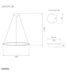 Pendant lamps circles - Altavola Design Led Circles Pendant Lamp No.1 dia.80 cm in 4k white - product 3