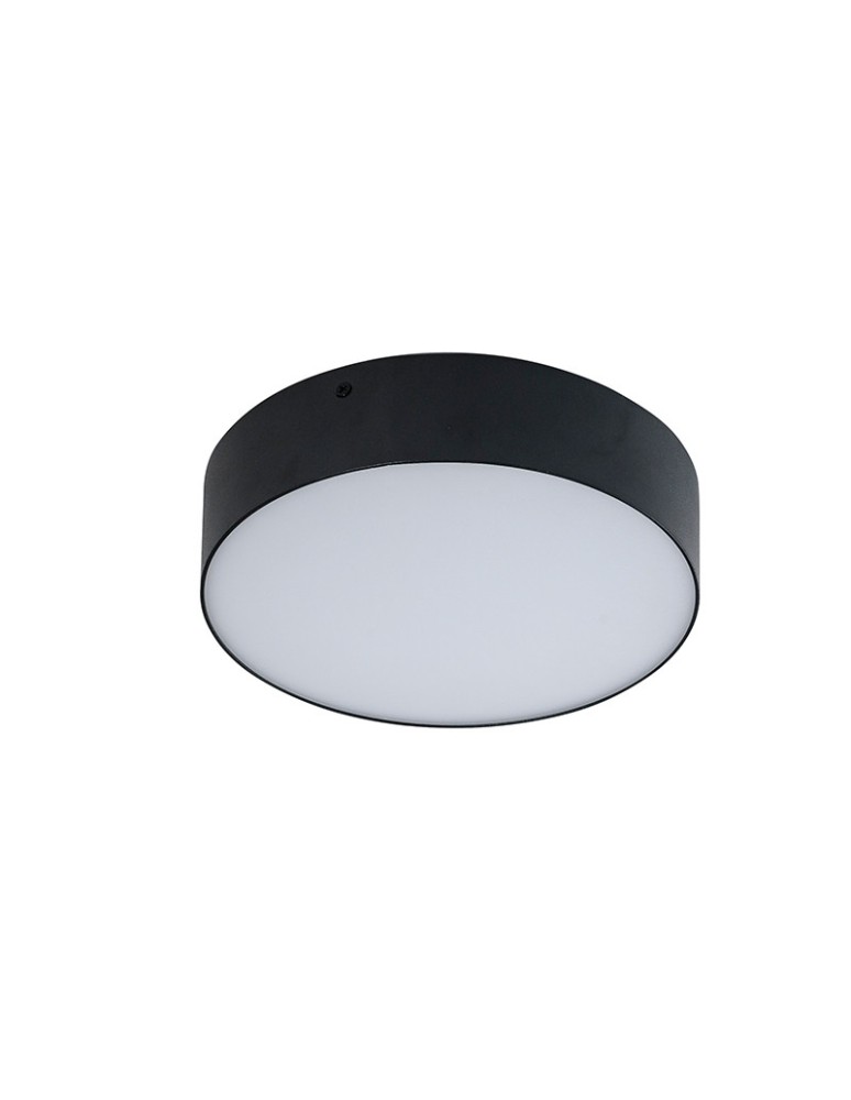 Round Plafonds - Azzardo MONZA R 22 4000K BK 1xLED Ceiling Light Black AZ2262 - product kolory-swiatla.pl 1