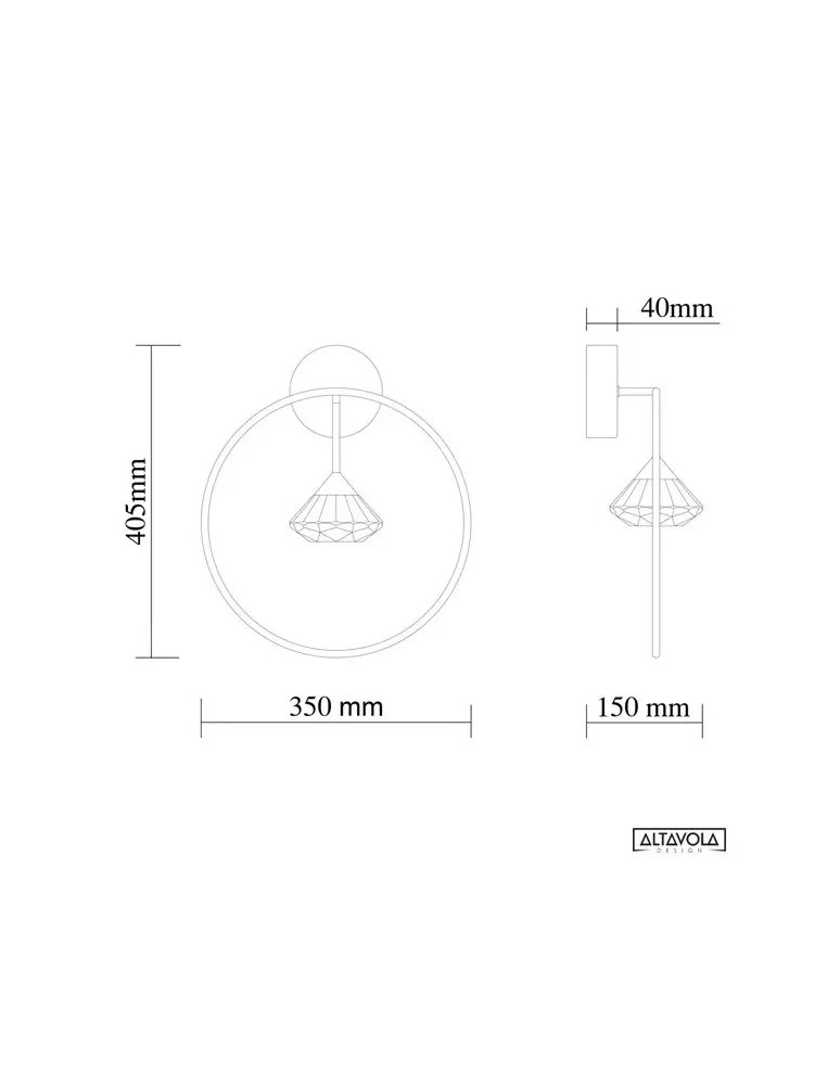 Wall lamps - Altavola Design TIFFANY No. 1 W wall lamp  - product kolory-swiatla.pl 13