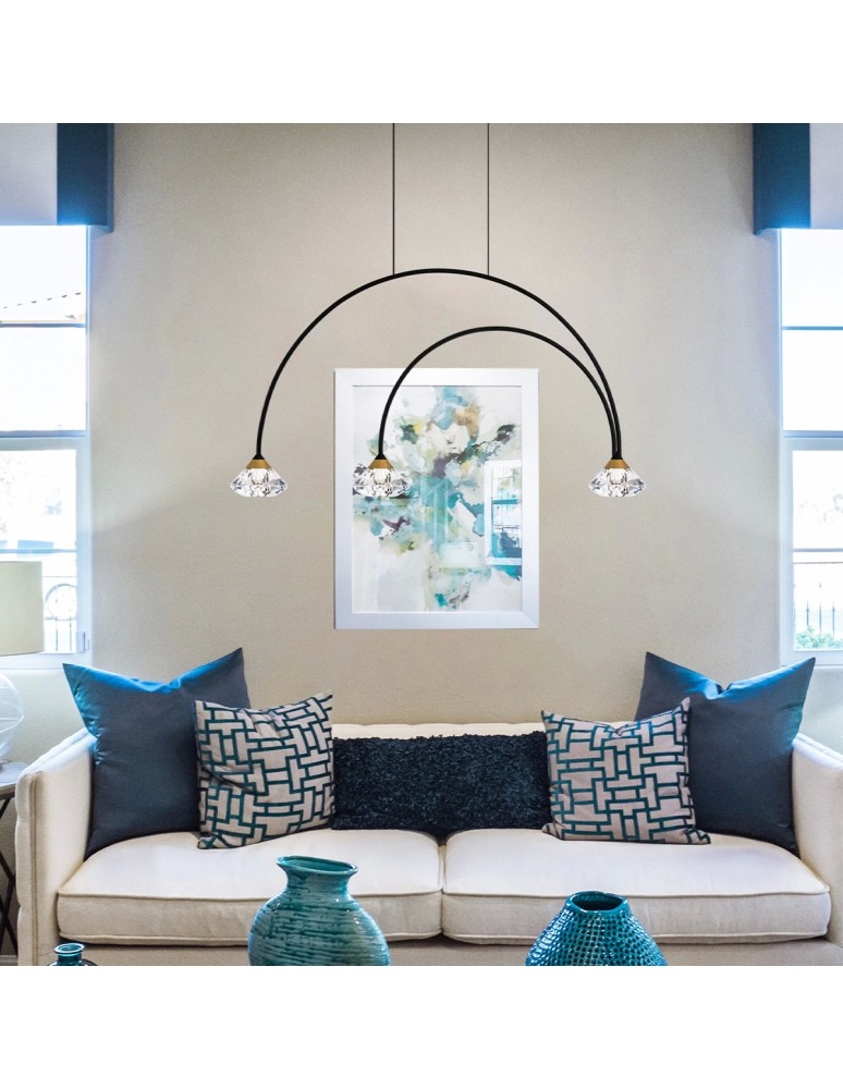 Pendant lamps over the island - Altavola Design TIFFANY No. 3 CL1 Pendant Lamp  - product kolory-swiatla.pl 3