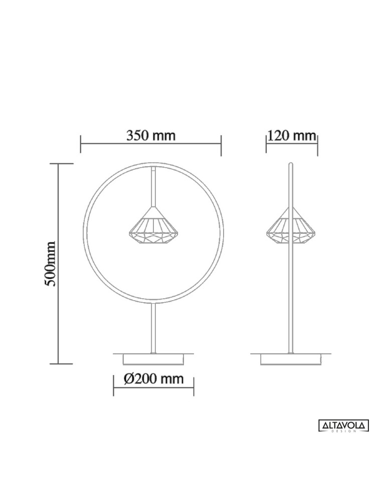 Decorative table lamps - Altavola Design TIFFANY No. 1 T table lamp  - product kolory-swiatla.pl 10