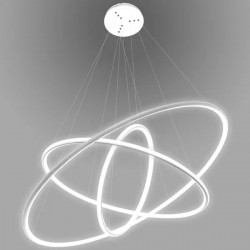 Altavola Design Lampa wisząca Ledowe Okręgi No.3 Φ80 cm in 3k biała ściemnialna 