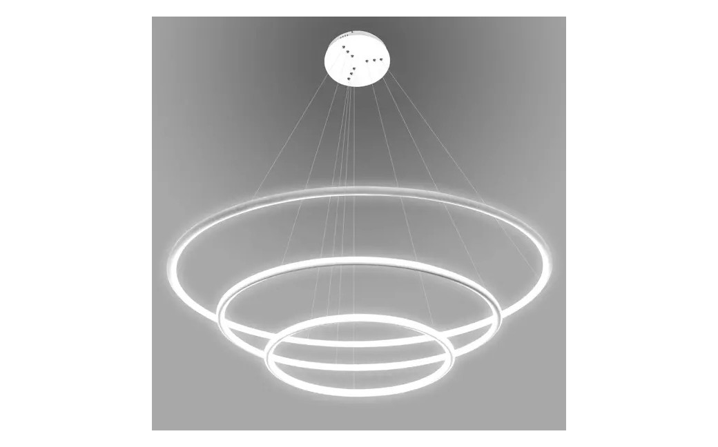 Altavola Design Lampa wisząca Ledowe Okręgi No.3 Φ80 cm in 3k biała ściemnialna 