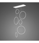 Pendant lamps circles - Altavola Design: Led Circles Pendant Lamp No. 8 - 90 cm in 3k white_walls  - product 1