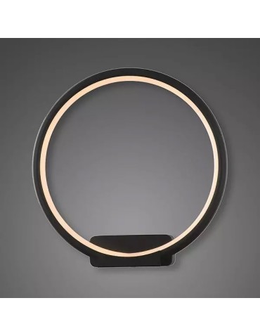Altavola Design: Led Circles wall lamp no. 1 in 3k black 