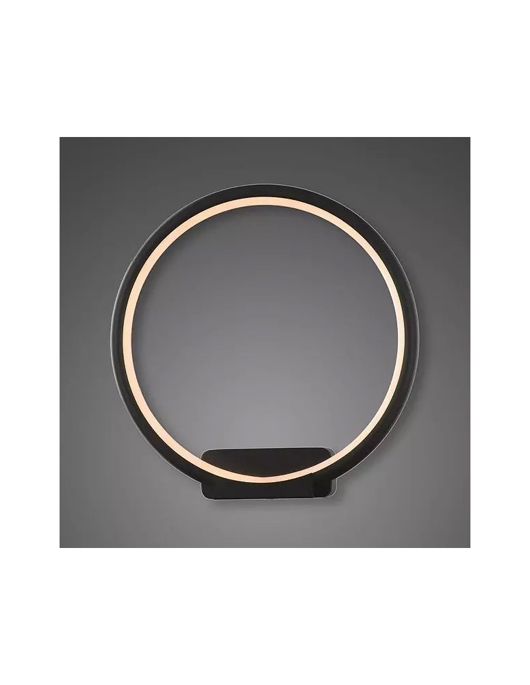 Ring wall lamps - Altavola Design: Led Circles wall lamp no. 1 in 3k black  - product kolory-swiatla.pl 1