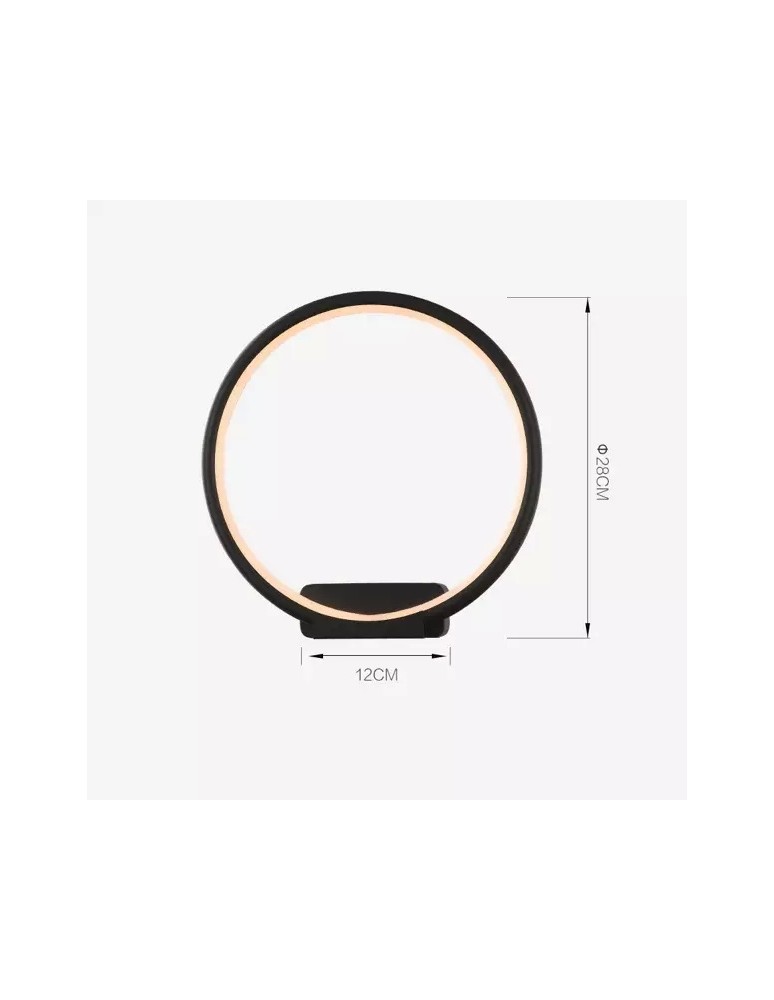 Ring wall lamps - Altavola Design: Led Circles wall lamp no. 1 in 3k black  - product kolory-swiatla.pl 3
