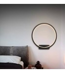 Ring wall lamps - Altavola Design: Led Circles wall lamp no. 1 in 3k black  - product 5