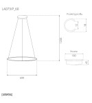 Pendant lamps circles - Altavola Design Led Circles Pendant Lamp No.1 dia.60 cm in 3k white   - product 3