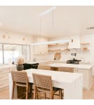 Pendant lamps over desk - Altavola Design LINEAR pendant lamp 100cm white 3k  - product 3