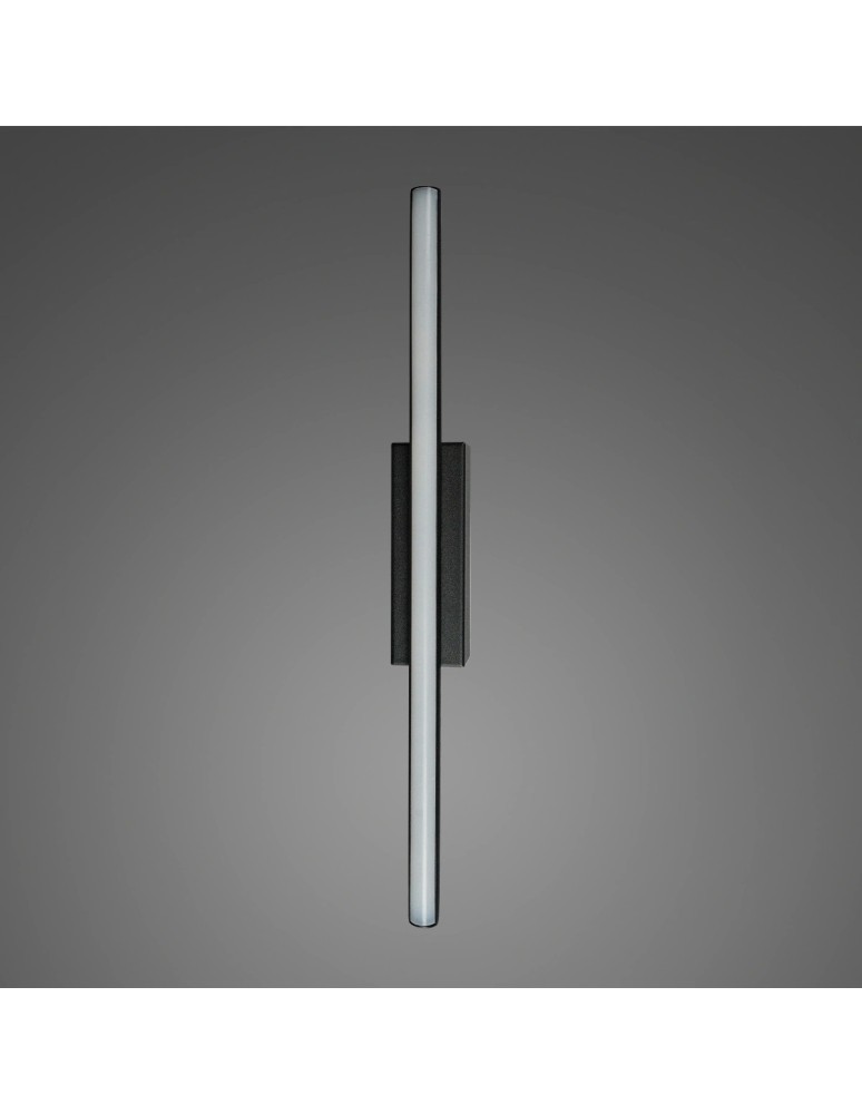 Tube wall lamps - Altavola Design LINEA No.1 38.5 cm black 4k led wall lamp  - product kolory-swiatla.pl 1