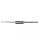 Tube wall lamps - Altavola Design LINEA No.1 38.5 cm black 4k led wall lamp  - product 2