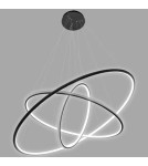 Pendant lamps circles - Altavola Design Led Circles Pendant Lamp No.3 dia.100 cm in 4k black  - product 1