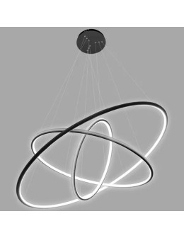 Altavola Design Led Circles Pendant Lamp No.3 dia.100 cm in 4k black