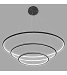 Pendant lamps circles - Altavola Design Led Circles Pendant Lamp No.3 dia.100 cm in 4k black  - product 3