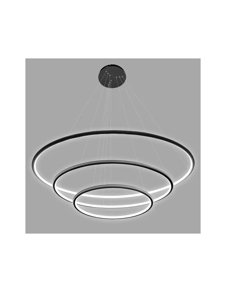 Pendant lamps circles - Altavola Design Led Circles Pendant Lamp No.3 dia.100 cm in 4k black  - product kolory-swiatla.pl 3