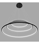 Pendant lamps circles - Altavola Design Led Circles Pendant Lamp No.3 dia.100 cm in 4k black  - product 4