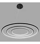 Pendant lamps circles - Altavola Design Led Circles Pendant Lamp No.3 dia.100 cm in 4k black  - product 5