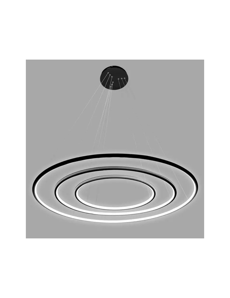 Pendant lamps circles - Altavola Design Led Circles Pendant Lamp No.3 dia.100 cm in 4k black  - product kolory-swiatla.pl 5