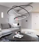 Pendant lamps circles - Altavola Design Led Circles Pendant Lamp No.3 dia.100 cm in 4k black  - product 7