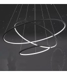 Pendant lamps circles - Altavola Design Led Circles Pendant Lamp No.3 dia.100 cm in 4k black  - product 9
