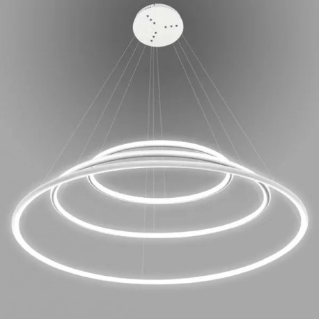 Altavola Design Lampa wisząca Ledowe Okręgi No.3 Φ100 cm in 4k biała ściemnialna 