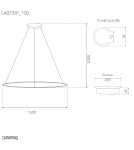 Pendant lamps circles - Altavola Design Led Circles Pendant Lamp No.1 ¶ 150 cm in 3k black dimmable  - product 2