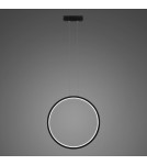Pendant lamps circles - Altavola Design Led circles pendant lamp No.1 X dia.40 cm in 4k black  - product 1