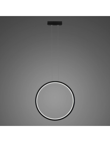 Altavola Design Led circles pendant lamp No.1 X dia.40 cm in 4k black 