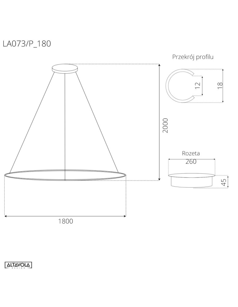 Pendant lamps circles - Altavola Design Led Circles Pendant Lamp No.1 dia.180 cm in 3k black  - product kolory-swiatla.pl 3