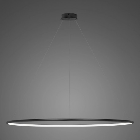 Altavola Design Lampa wisząca Ledowe Okręgi No.1 Φ180 cm in 4k czarna 