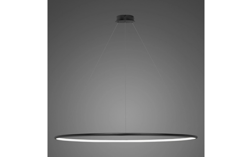 Altavola Design Lampa wisząca Ledowe Okręgi No.1 Φ180 cm in 4k czarna 