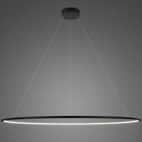 Altavola Design Lampa wisząca Ledowe Okręgi No.1 Φ230 cm in 4k czarna 