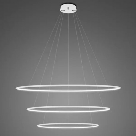 Altavola Design Lampa wisząca Ledowe Okręgi No.3 Φ100 cm in 4k biała 