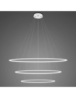 Altavola Design Lampa wisząca Ledowe Okręgi No.3 Φ100 cm in 4k biała 