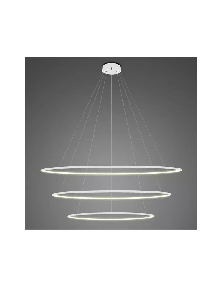 Pendant lamps circles - Altavola Design Led Circles Pendant Lamp No.3 dia.120 cm in 3k white  - product kolory-swiatla.pl 1