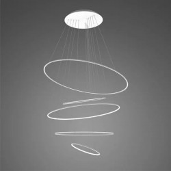 Altavola Design Lampa wisząca Ledowe okręgi No.5 Φ150 cm 3k biała ściemnialna 